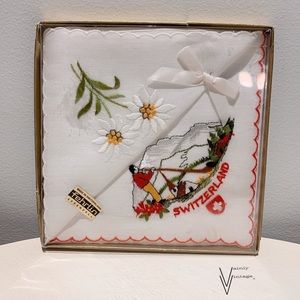 NWT 2 Deadstock Vintage 80s Fehrlin Handkerchief